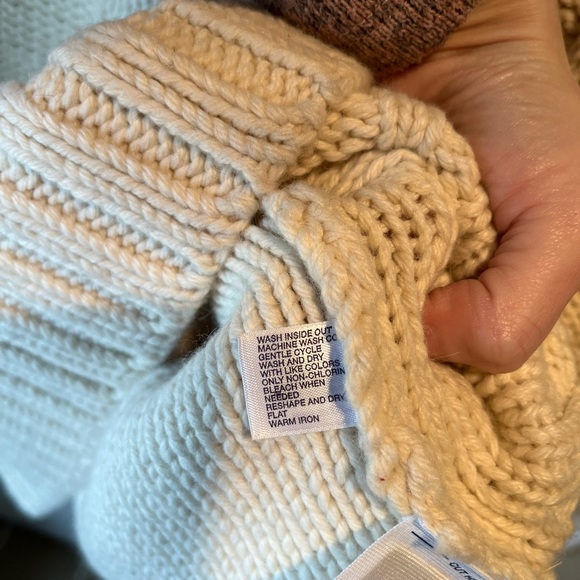 NWT Gap Angora Blend Cable Knit Sleeveless Turtleneck Sweater Dress Size Small - Picture 7 of 9